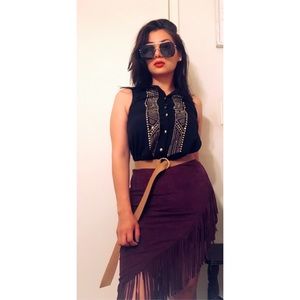 Express Fringed Skirt